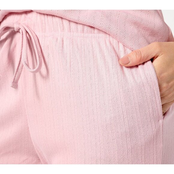 Bumblebella by Jill Martin Dreamy Pointelle Tank & Pant Set Womens XS Blush NEW - Picture 3 of 9